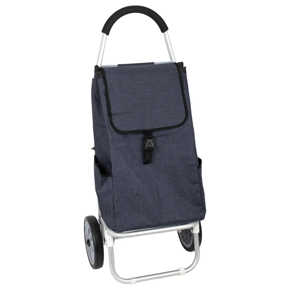 Shopping Bag On Wheels ALU12A Aluminum Shopping Trolley With Large Wheels