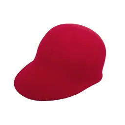 K57D Red Women'S Wool Flat Cap