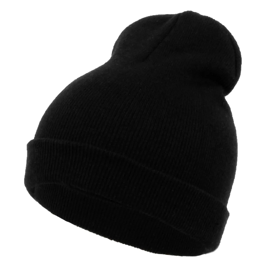 W267A Black Winter Hat Knitted