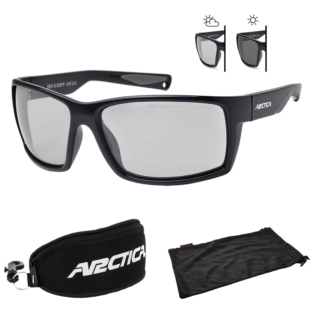 Arctica S353FP DEX Polaryzacyjne Okulary Fotochromowe Czarne