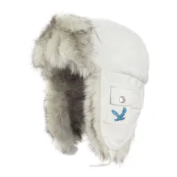 W152A White Warm Winter Hat Children'S