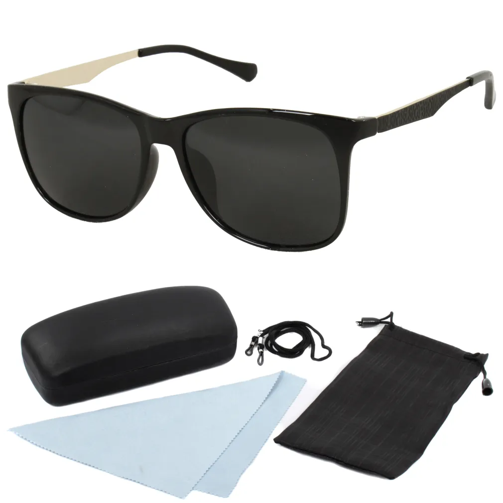 Polar Fashion 6212 C7 Black Polarized Sunglasses