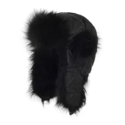 W153E Black Eared Winter Hat Warm Polyester