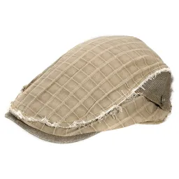 K64A Beige Men'S Cotton Cap