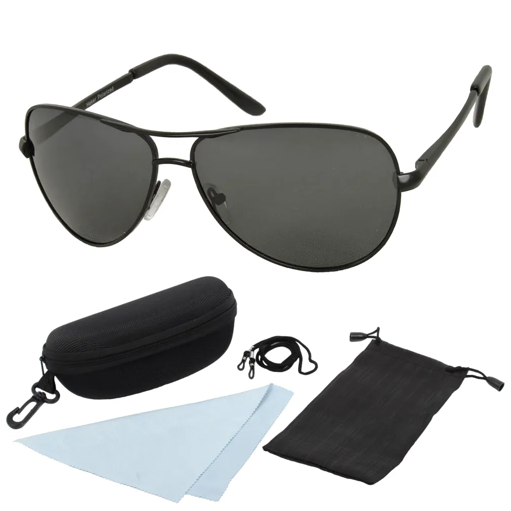 Haker P3307 Black Polarized Glasses