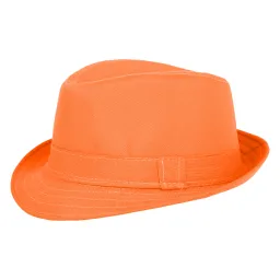 R203D Orange Classic Children'S Hat Trilby Roz.50-52