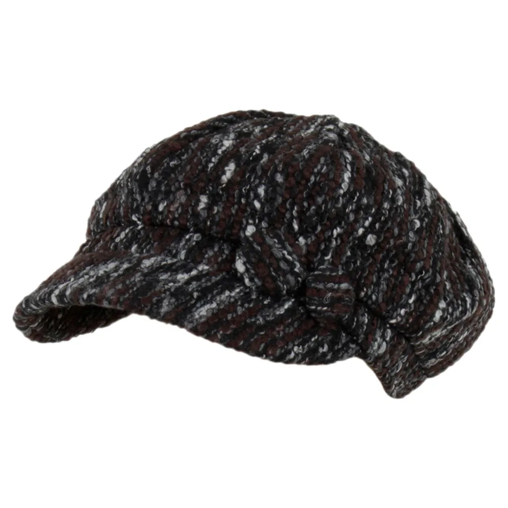 K78C Black-Brown Fashionable Women'S Cotton Cap