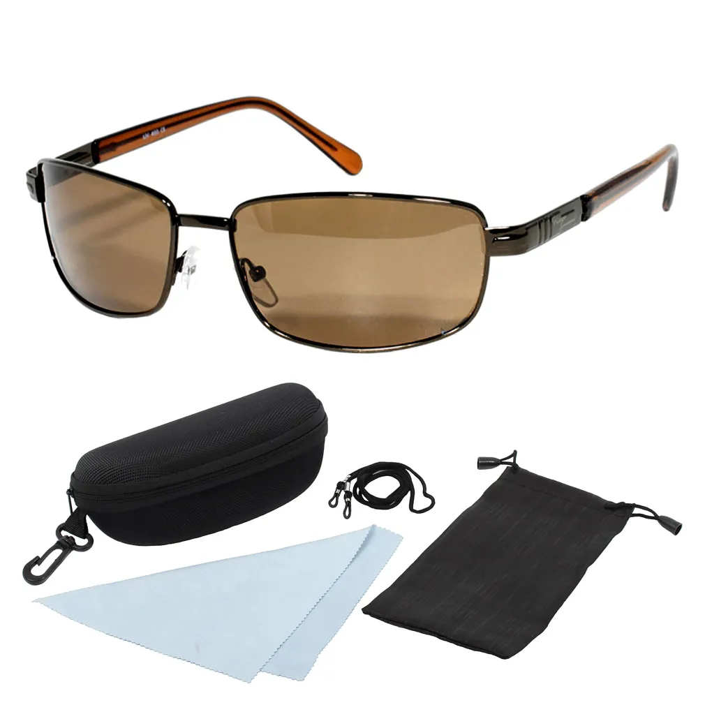 Visage VS05B Brown Men'S Polarized Sunglasses