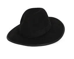 R241 Czarny kapelusz Panama Fedora