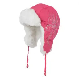 W146C Pink Warm Children'S Eared Winter Pilot Hat