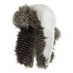 W224I Brown-White Warm Winter Hat With Long-Eared