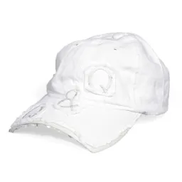 K15A White Cotton Baseball Cap