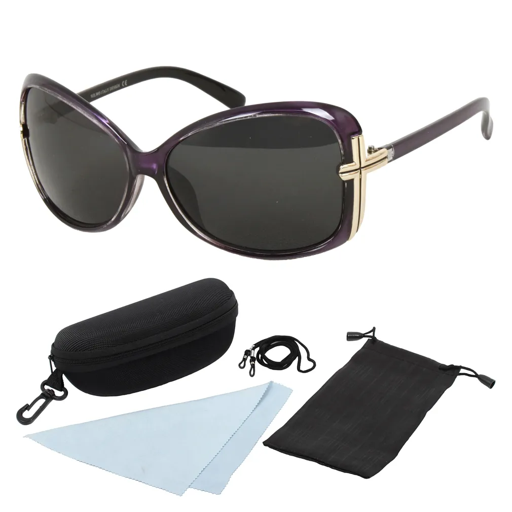 Polar Fashion S8219 C4 Purple Polarized Sunglasses