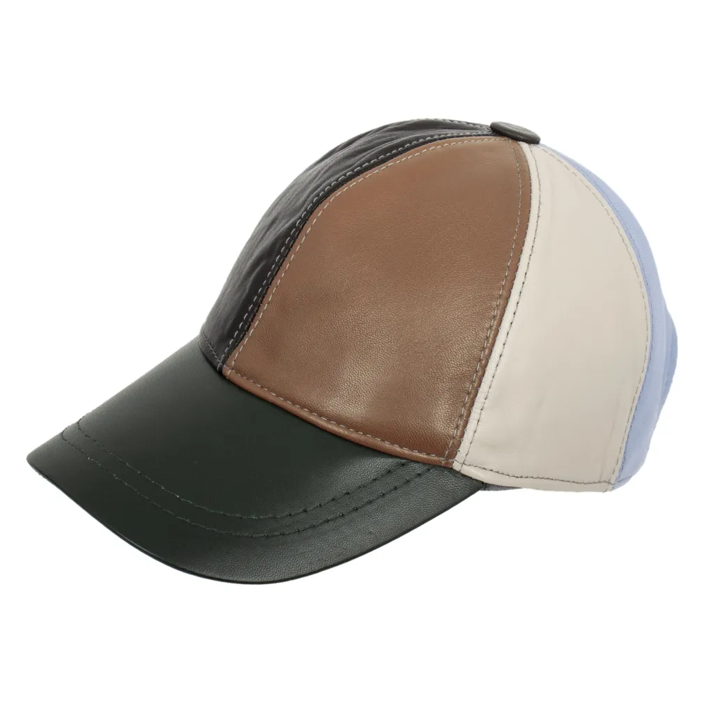 K204A Leather Cotton Baseball Cap