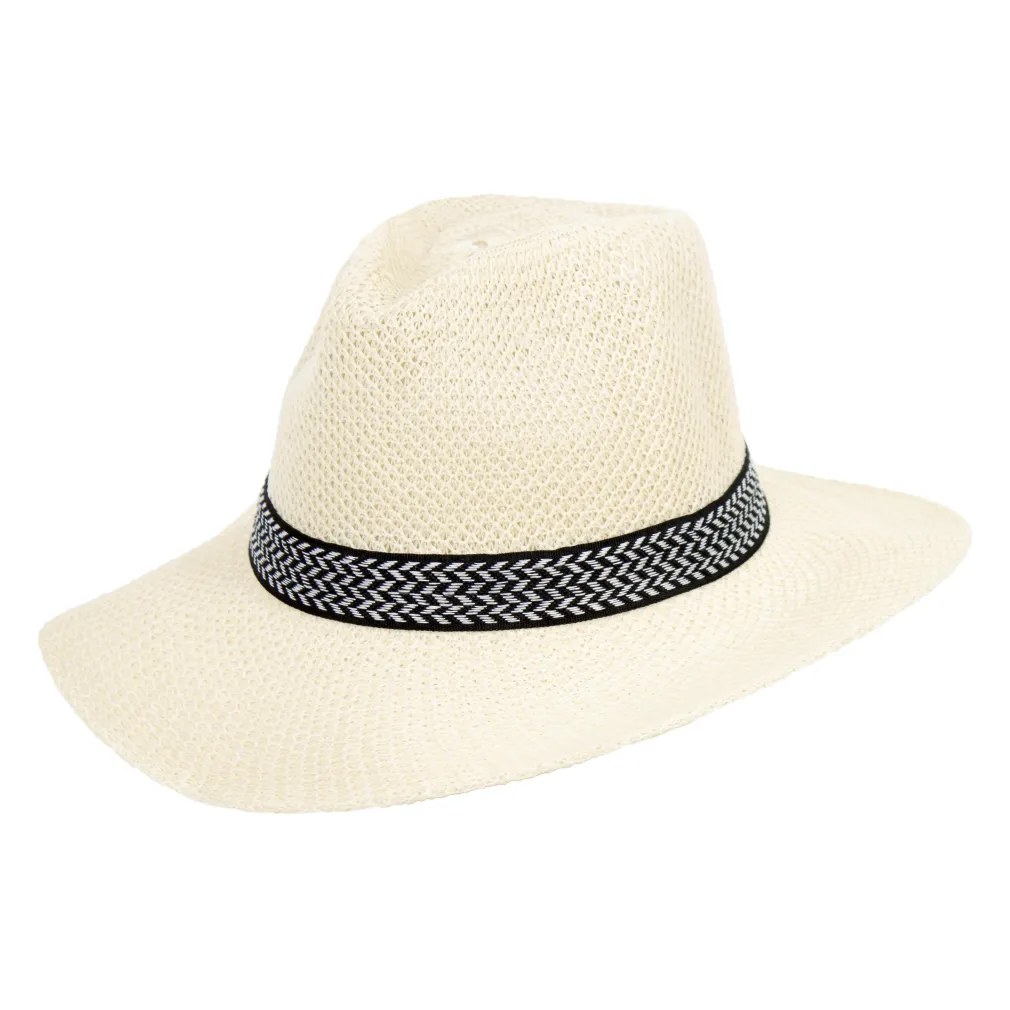 R231B Panama Letni kapelusz męski jasnobeżowy