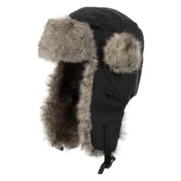 W158C Black Eared Winter Hat Warm Impregnated Waterproof