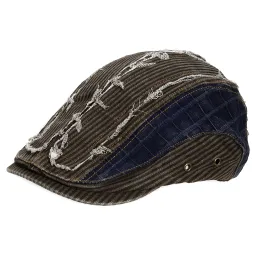 K62B Brown Men'S Cotton Cap