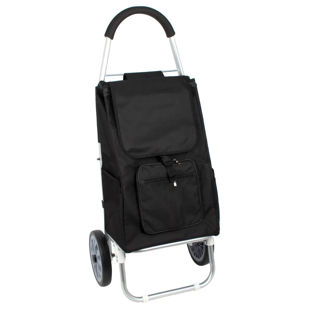 Shopping Bag On Wheels WZ146A Aluminum Shopping Trolley With Large Wheels