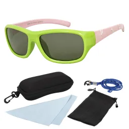 PJ1605D Green Pink Flexible Sunglasses Children'S Polarized