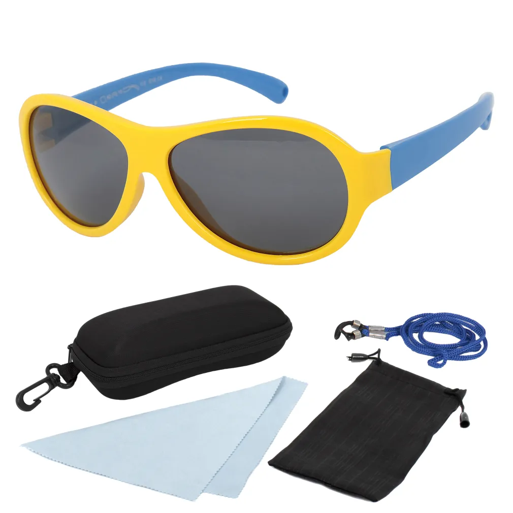 S8188 C10 Yellow Blue Flexible Sunglasses Children'S Polarized