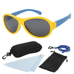S8188 C10 Żółto Niebieskie Elastyczne okulary dziecięce z polaryzacją