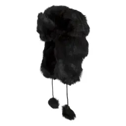 W123B Fur Eared Winter Badger Hat