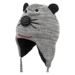 W248B Mouse Winter Hat Knitted Animal