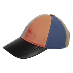 K204H Leather Cotton Baseball Cap