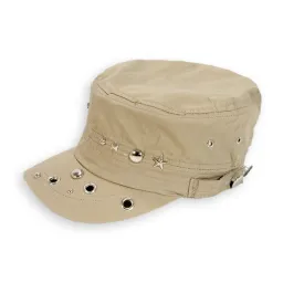 K49B Beige Patrol Cap Cotton