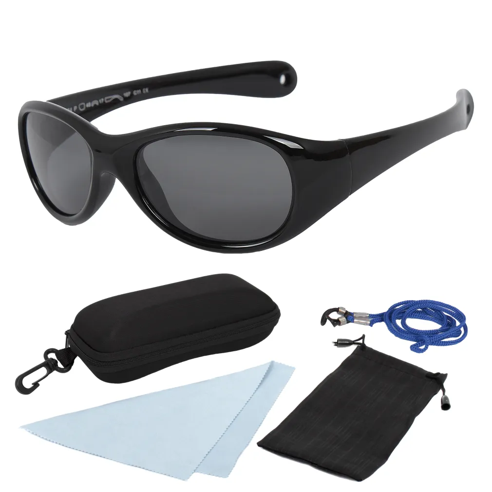 S8174 C11 Black Flexible Sunglasses Children'S Polarized