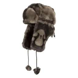 W123I Fur Eared Winter Badger Hat