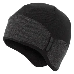 W309C Black-Dark Grey Polar Fashion Winter Hat For Running, Cycling, And Skiing