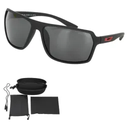 Polar Fashion P1047C4  Męskie Czarne Matowe Polaryzacyjne Okulary Przeciwsłoneczne