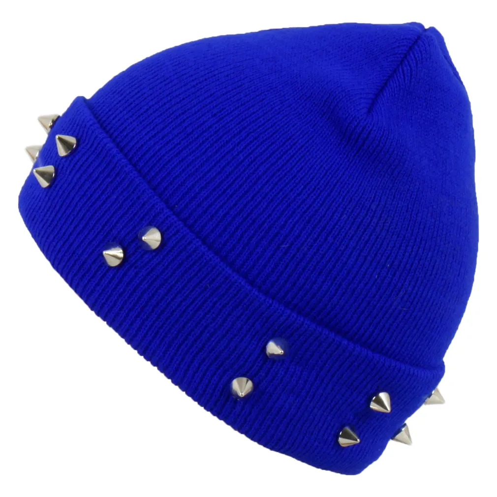 W240E Sapphire Hat Knitted Hat With Studs Beanie