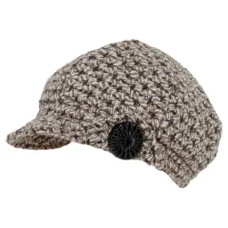 K73D Beige Fashionable Women'S Cotton Cap