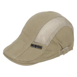 K221B Beige Cap Men'S Flat Cap Cotton