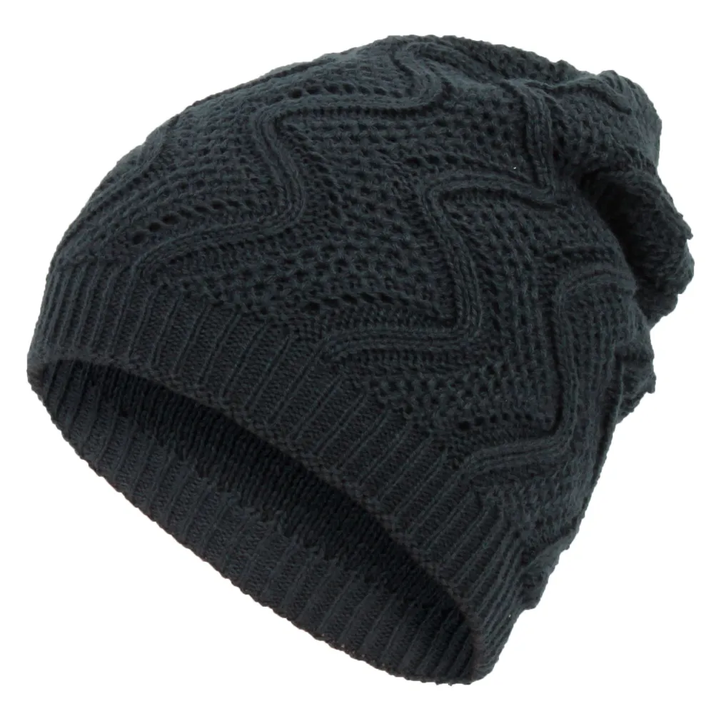 W314B Dark Grey Haker Beanie Women'S Winter Hat With Knitwear Fashionable