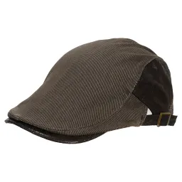 K66C Brown Men'S Cotton Cap