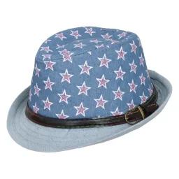 R187A Classic Hat Trilby Children'S Stars With A Belt