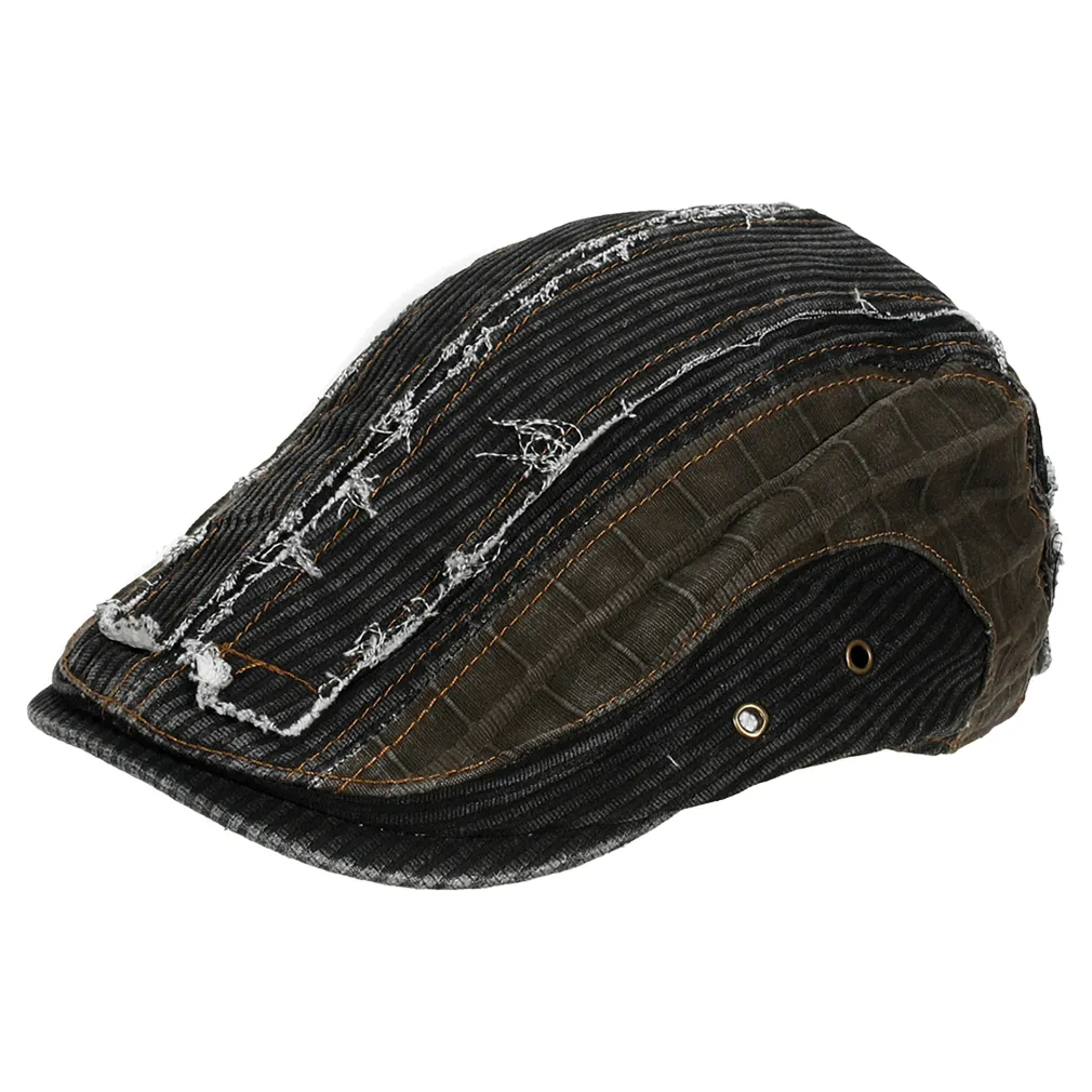 K62D Black Men'S Cotton Cap