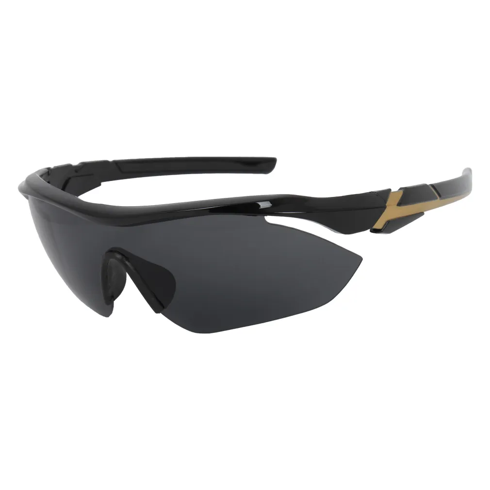 Haker H531A Czarne sportowe okulary przeciwsłoneczne