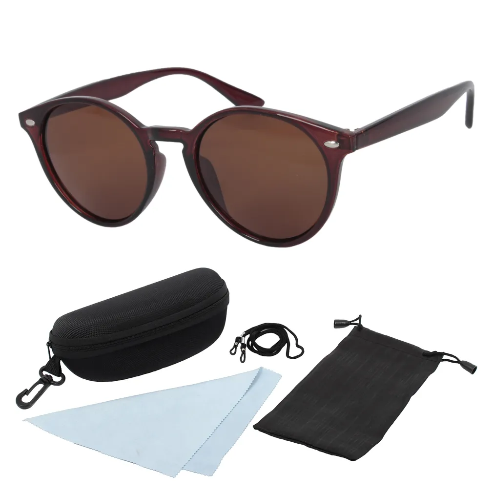 Polar Fashion P6046 C2 Brown Shiny Polarized Sunglasses