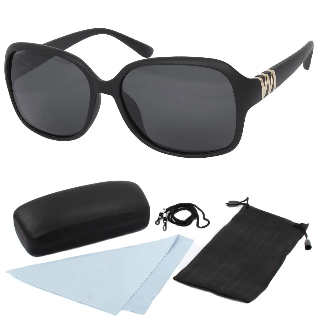 Polar Fashion P866 C1 Black Mat Polarized Sunglasses