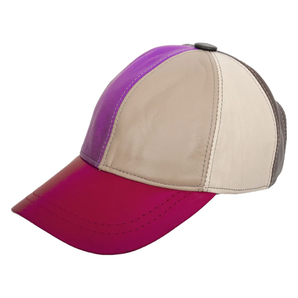 K204C Leather Cotton Baseball Cap