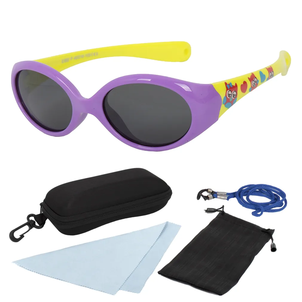 S852 C9 Purple Yellow Flexible Sunglasses Children'S Polarized