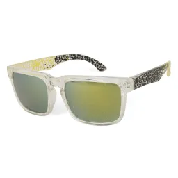 Sunglasses Nerd Haker Transparent Yellow Mirror