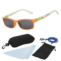 S854 C8 Orange White Flexible Sunglasses Children'S Polarized