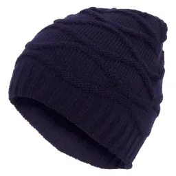 W316E Navy Women'S Winter Hat With Knitwear Beanie Haker