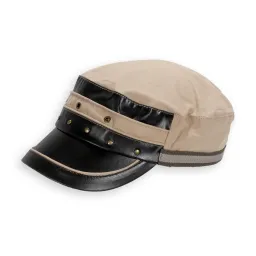 K39B Beige Patrol Cap Cotton