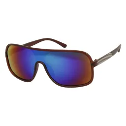 Haker H461B Brązowo-niebieskie Okulary przeciwsłoneczne